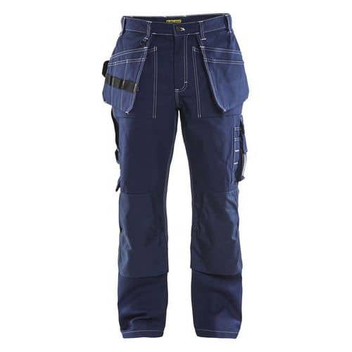 1530 pantaloni da lavoro in cotone doppiopetto blu royal - Blaklader