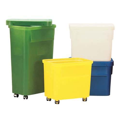 Contenitore incastrabile Ercobox - 75 L - Con rotelle