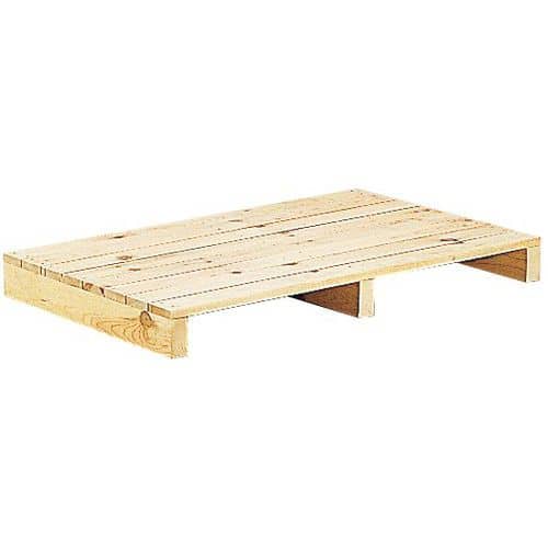 Pallet in legno con pianale pieno