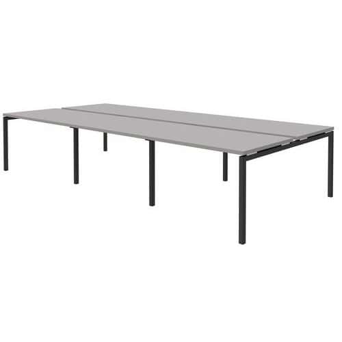 Scrivania diritta Open Bench - 6 posti