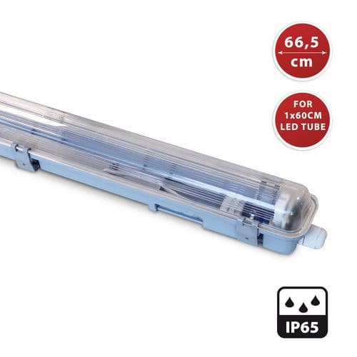 Plafoniera per esterni impermeabile per tubo led 60 cm - Velamp