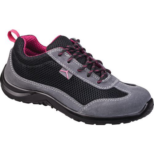 Scarpa bassa pelle scamosciata e «mesh» - s1p src