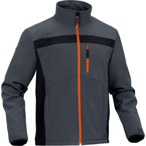 Giacca in softshell poliestere/elastano