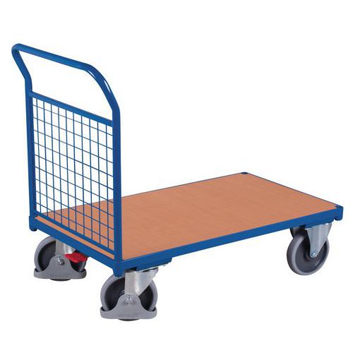 Carrello ergonomico con rivestimento a griglia - 1 sponda - Portata 400 e 500 kg