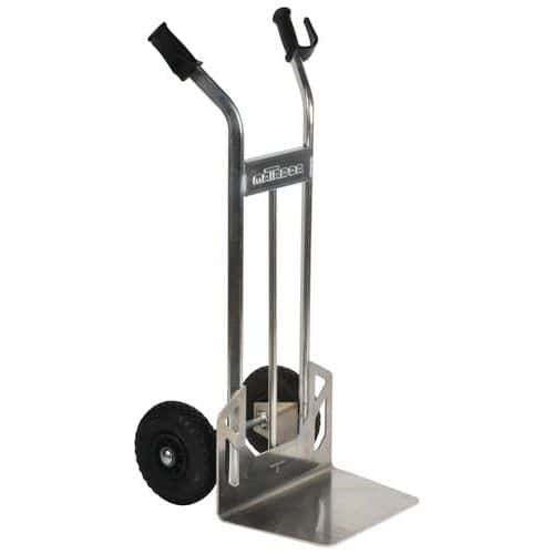 Carrello in alluminio - Ruote pneumatiche - Capacità 200 kg