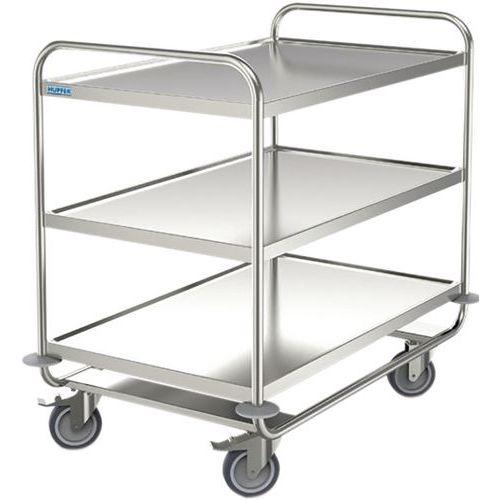 Carrello inox - 3 pianali - Portata 200 kg