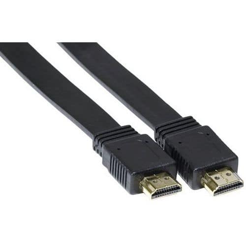 Cavo HDMI alta velocità piatto nero 1,50 m