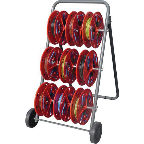 Carrello svolgitore per 9 bobine NOVOQUAD - 60 kg - Cable Equipments