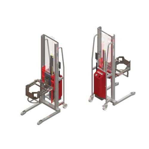 Carrello elevatore GR semielettrico con ribaltafusti - Portata 300 kg