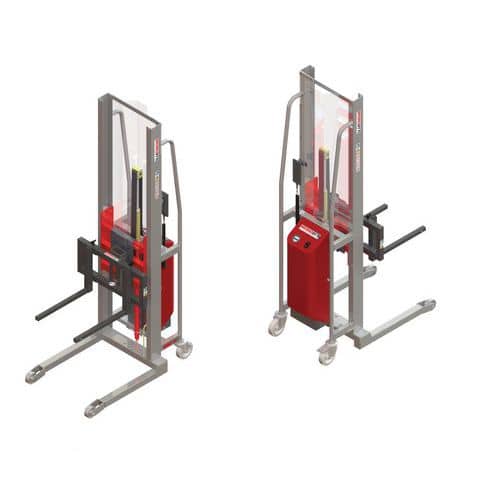 Carrello elevatore GR semielettrico con forche scorrevoli - Portata 300 kg