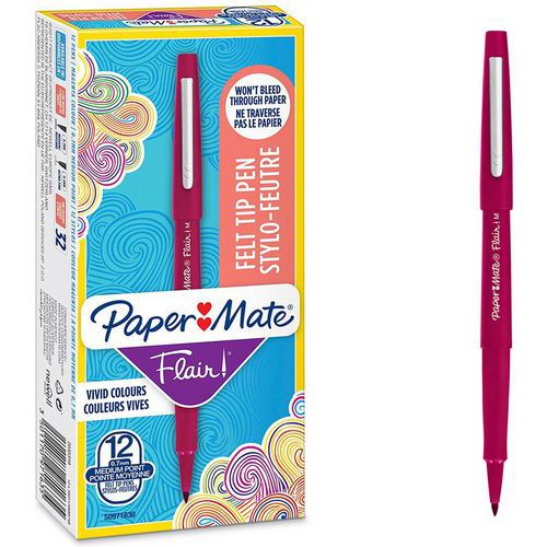 Confezione da 12 penne con punta in feltro Flair® - Paper Mate®