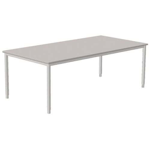 Scrivania dritta Combi-Classic - Grigio - Base regolabile