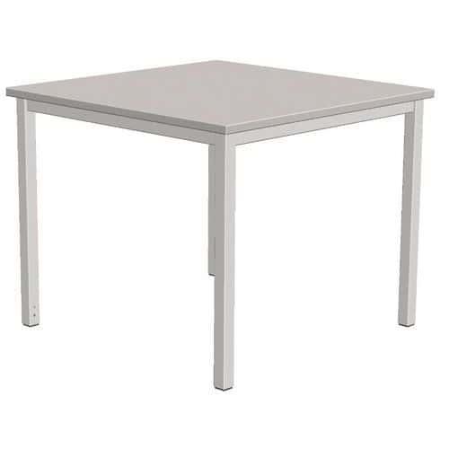 Scrivania dritta Combi-Classic - Grigio - Base fissa