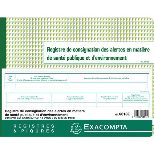 Registro rilegato registrazione segnalazioni 24 x 32 cm