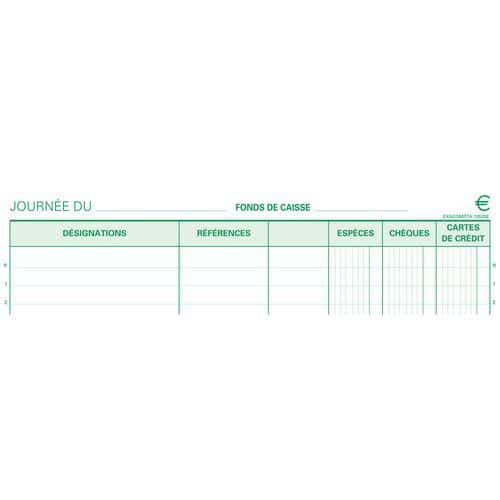 Blocchetto incassi 29,7 x 21 cm 50 foglietti di carta autocopiante