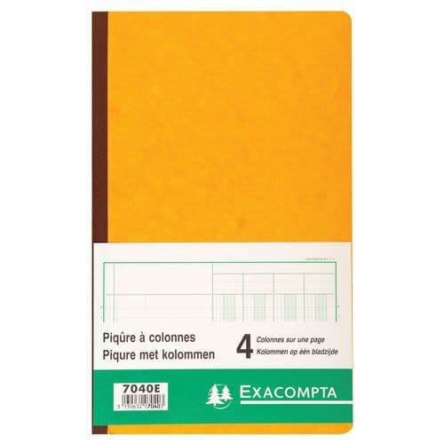 Registro 32x19,5cm 4 colonne su 1 pagina 31 righe 80 pagine