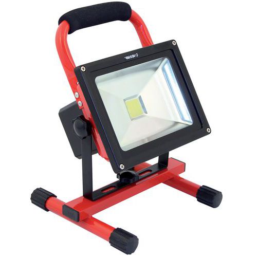 Faro da cantiere ricaricabile a led 20W - Velamp Industries