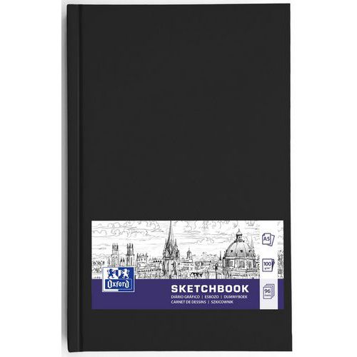 Sketchbook Oxford Art brochure 192p 100g nero - Oxford