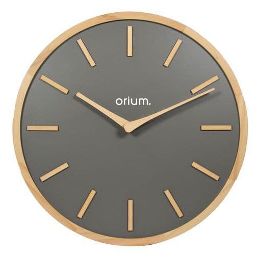 Orologio 30 cm Elegance in legno grigio antracite - Orium