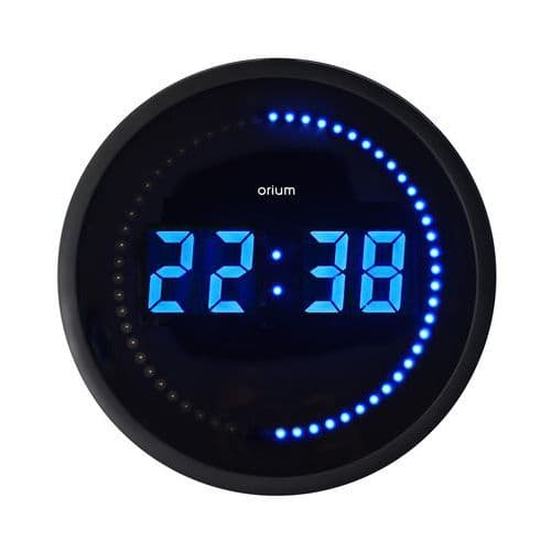 Orologio a led blu 30 cm - Orium