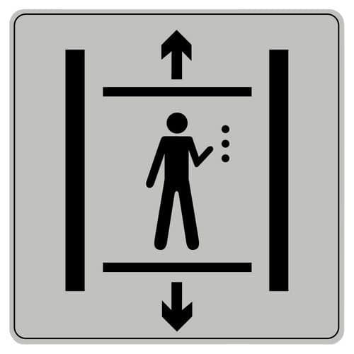 Pittogramma in polistirene ISO 7001 - Ascensore per disabili