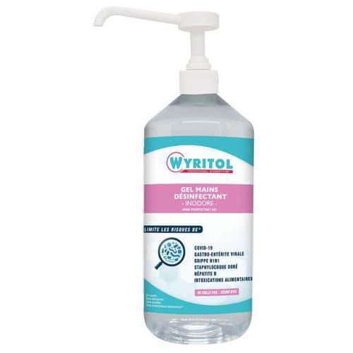 Gel idroalcolico per mani Wyritol - Flacone con pompa 0,5 L e 1 L