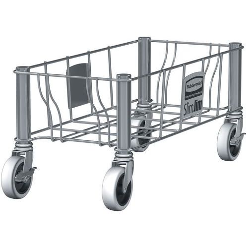 Carrello singolo in acciaio inox Slim Jim, Rubbermaid