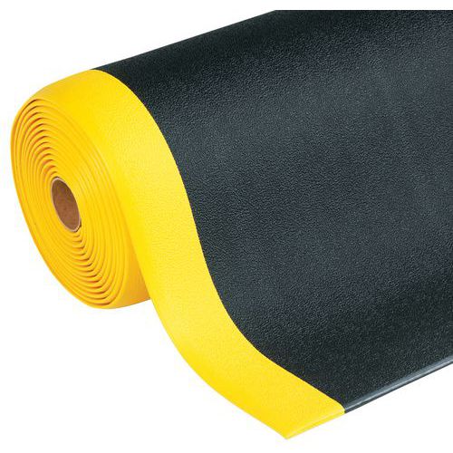 Tappeto antifatica Sof-Tred L 90 - Nero/giallo - Notrax