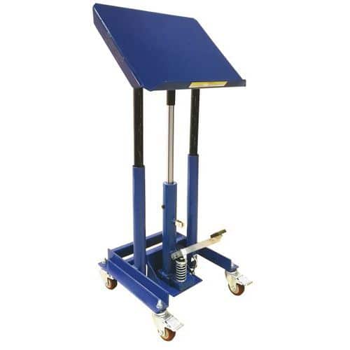 Carrello con tavola elevatrice idraulica a colonna - Portata 250 kg