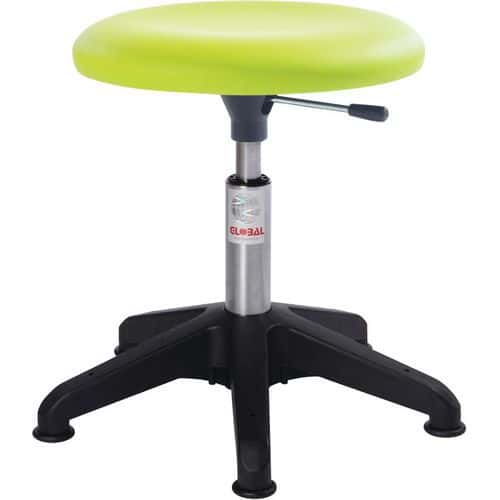 Sgabello imbottito Beta Octopus - Similpelle - Medio - Global Professional Seating