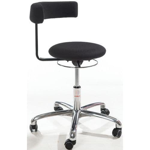 Sedia imbottita Saturn Alu610, Tessuto 3D - Bassa - Global Professional Seating