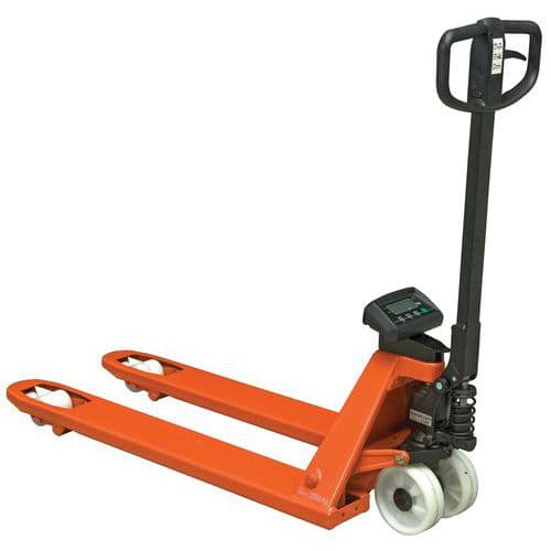 Transpallet manuale con sistema di pesatura - Forca lunga 1150 mm - Portata 2300 kg