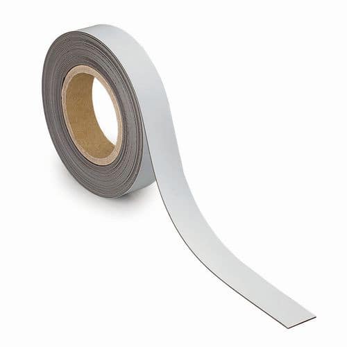 Nastro di segnalazione scrivibile magnetico 10m x 30mm x 1mm - Maul