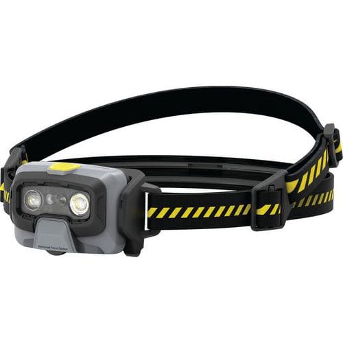 Torcia frontale con fissaggio per casco HF6R Work - Ledlenser