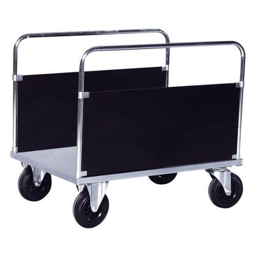 Carrello con pannello rivestito in acciaio galvanizzato - Portata 500 kg - 2 pannelli lunghi