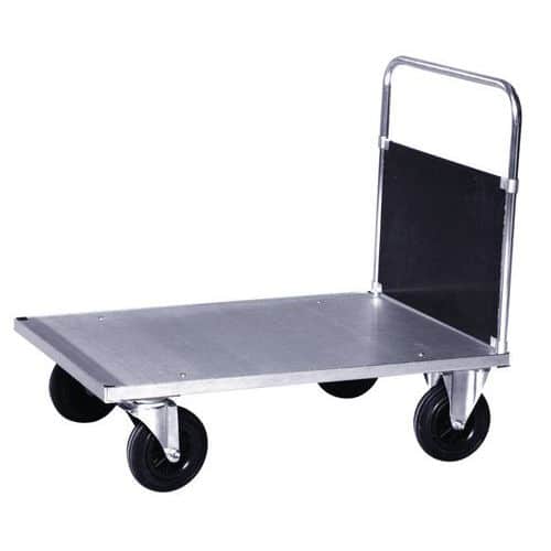 Carrello con pannello rivestito in acciaio galvanizzato - Portata 500 kg - 1 sponda