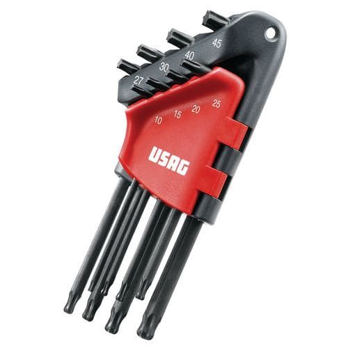 Set di 8 chiavi maschio lunghe a testa sferica per viti TORX ®