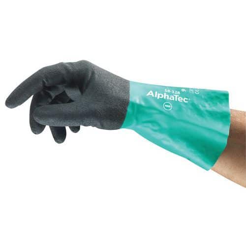 Guanti in nitrile ergonomici AlphaTec® 58-128