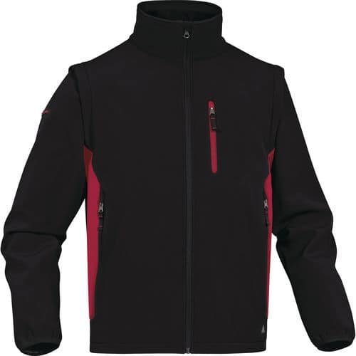 Giacca softshell 96% poliestere 4% elastanne. maniche staccabili MYSEN2