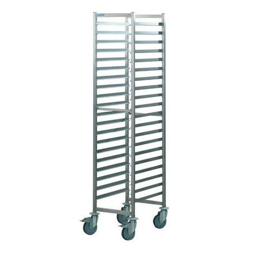 Carrello alto in inox con guide - Portata 200 kg