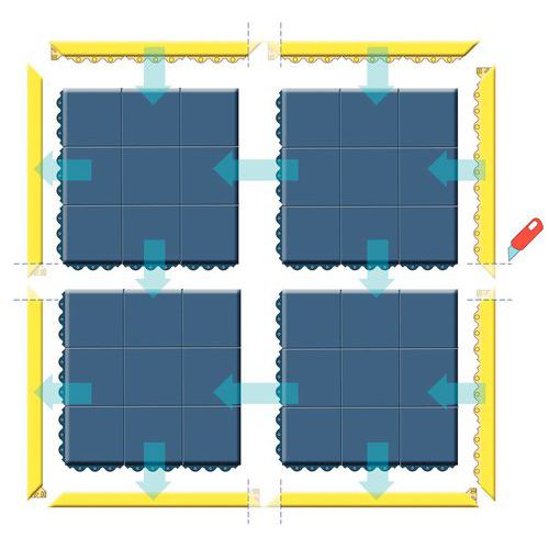 Bordo per modulo antifatica per saldatura - Notrax