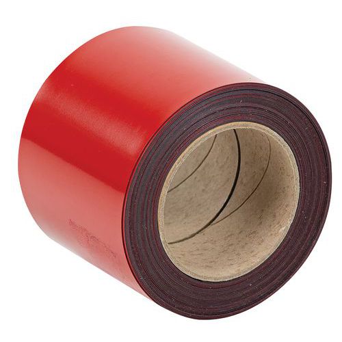 Nastro magnetico riscrivibile per marcatura 10 m - Rosso - Manutan Expert