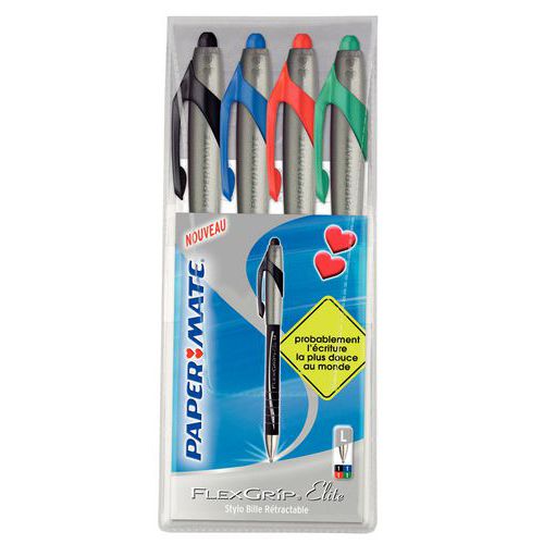 Penna a sfera a scatto Papermate Flexgrip Elite