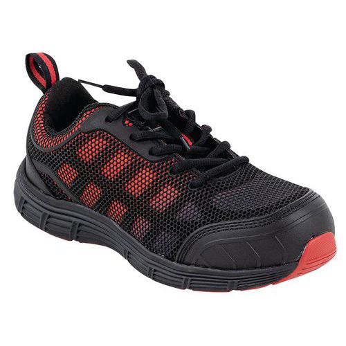 Scarpa portwest ogwen in composito s1p nero rosso - Portwest