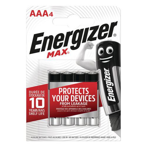 Pila Max AAA - Lotto da 4 - Energizer