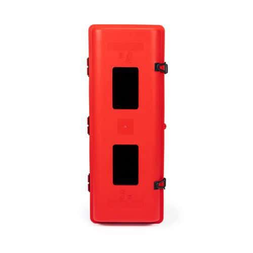 Cassetta per estintore nera con porta rossa - 9 kg - Jonesco