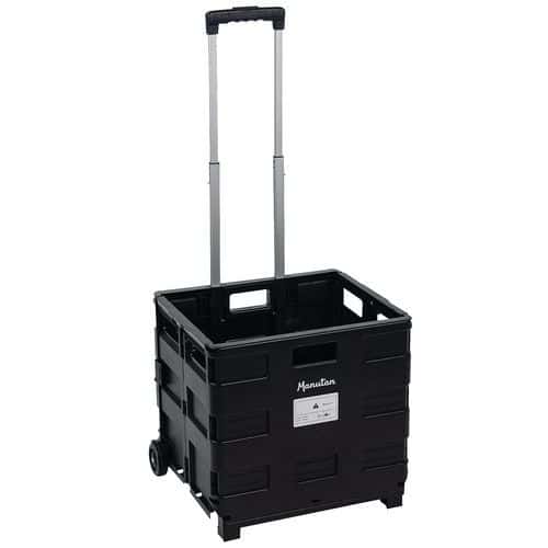 Carrello con contenitore pieghevole - Portata 35 kg - Manutan Expert