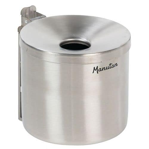 Posacenere da parete in inox Manutan Expert - 1,5 L - Manutan Expert