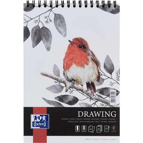 Blocco da disegno Drawing Art integrale A4 50p 160g - Oxford