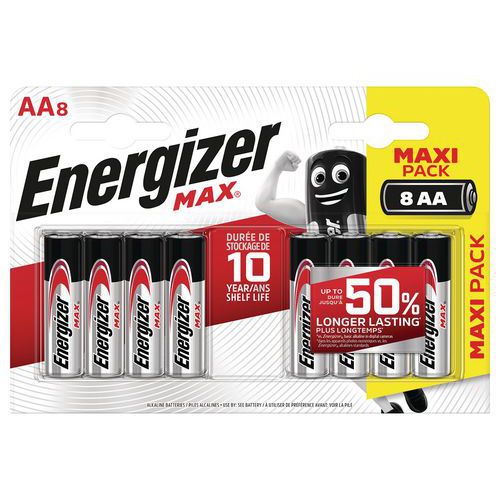 Pila Max AA - Lotto da 8 - Energizer